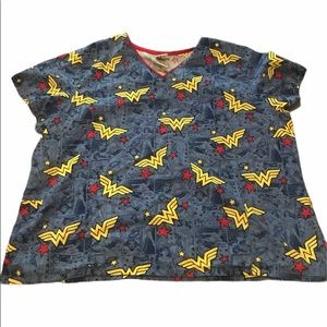 3XL Wonder Woman scrub top